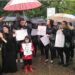 (Imagen de la manifestación realizada contra los femicidios y el patriarcado el pasado 19 de octubre en la plaza central)