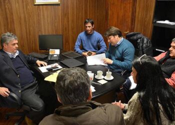 (Tedesco en la reunión de mayo pasado con Kubar, Nino, Klajnberg  y otros  funcionarios municipales)