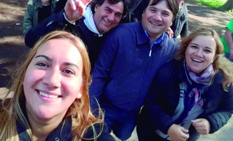 Florencia Ruiz, Natalia Ruiz, Darío Kubar y Sergio Cuello