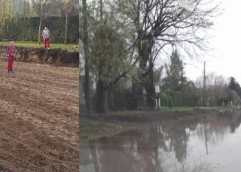 (Imganes enviadas a Voces del momento en que comenzaron las obras y como se ven afectadas las calles donde se hicieron)