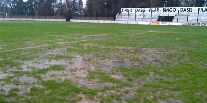 Estadio Carlos Barraza (Pilar), donde Muñiz y Atlas deben enfrentarse